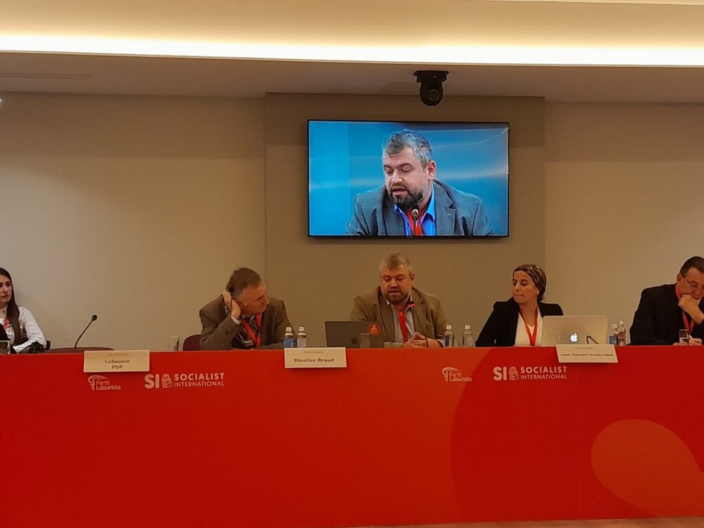 Meeting room during the Socialist International Mediterranean Committee events in Malta